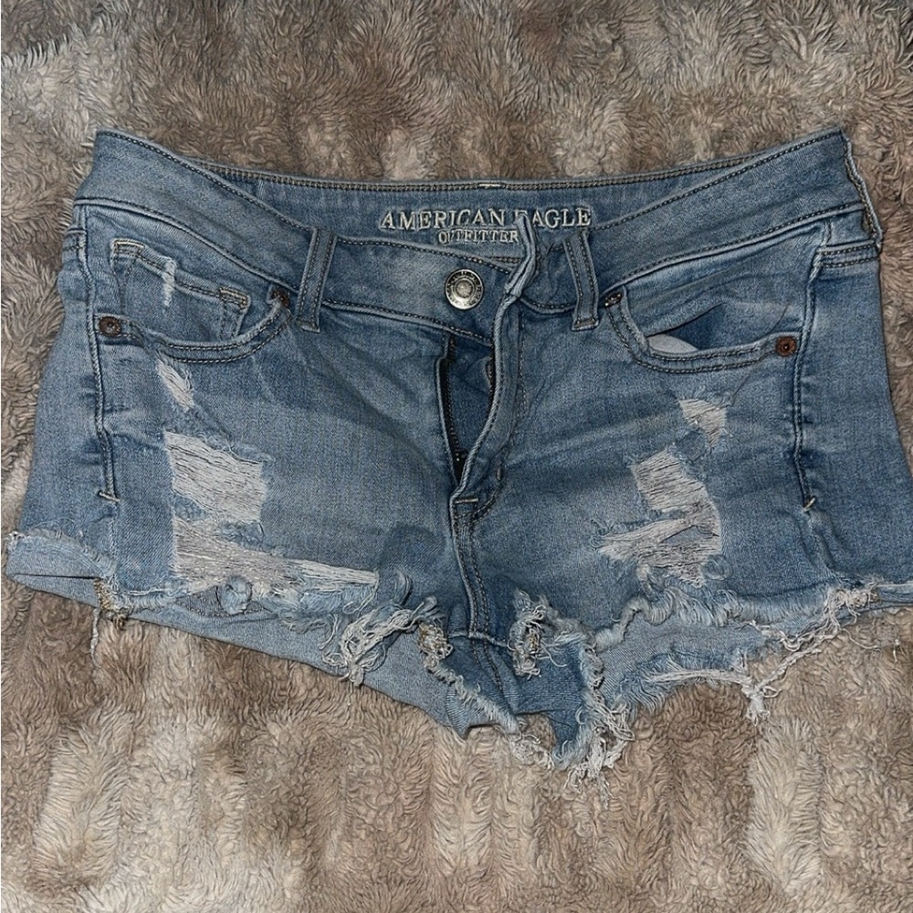 Size 8 American eagle super short Jean shorts